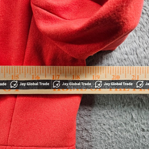 J. Crew Vibrant Red Pea Coat - Picture 14 of 16